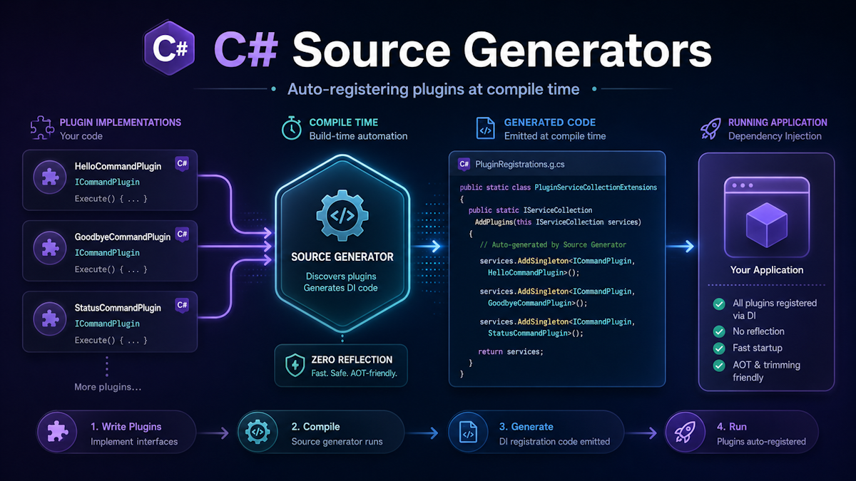 C# Source Generators: auto-registering plugins at compile time